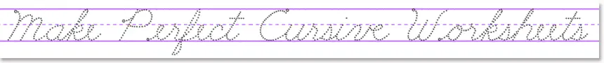 Cursive Handwriting Worksheets